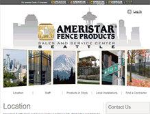 Tablet Screenshot of ameristarfenceseattle.com
